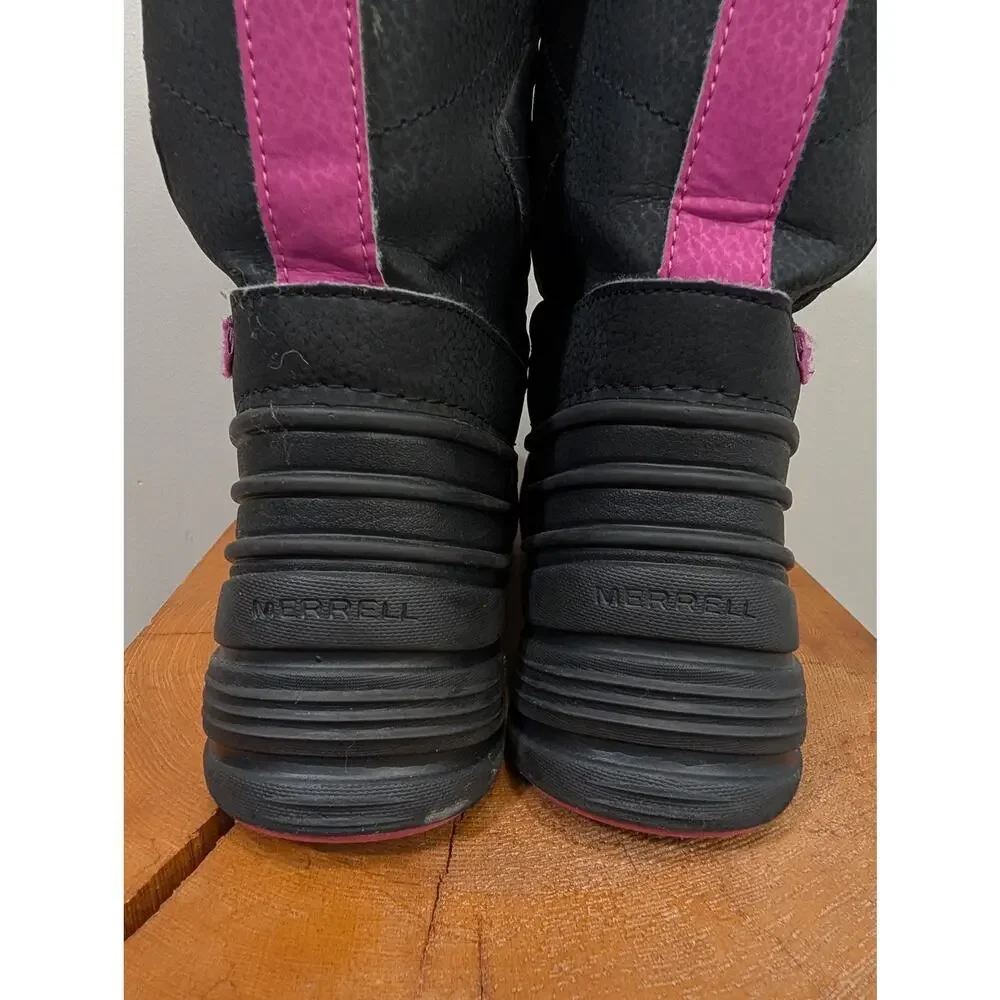 Merrell Kids' Snow Quest Lite Waterproof Boots Snow Rain Hiking - Size 5Y